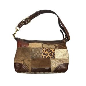 Coach Y2K Vintage Patchwork Leather Shoulder Bag